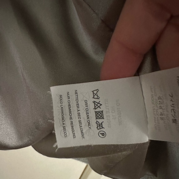 J. Crew Majesty Double Breasted Stadium Cloth Pea Coat Light Gray Size 14T - Picture 6 of 7